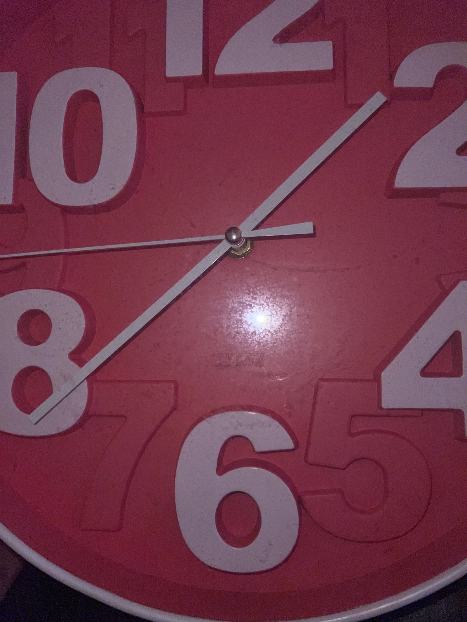 Vivid red designer wall clock - Contemporary style - Very good condition – photo 4